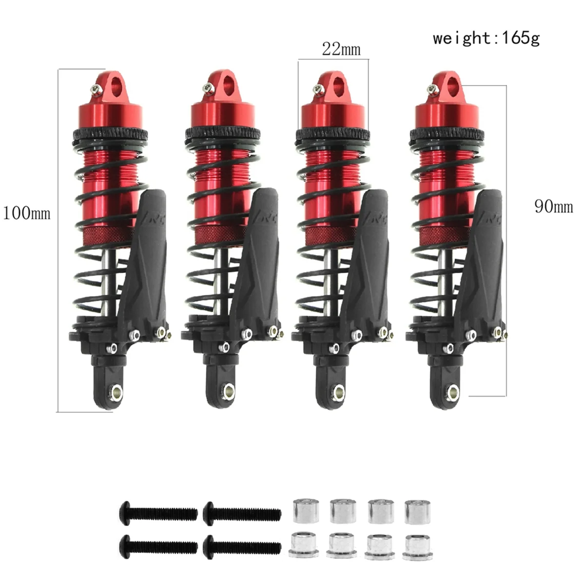 AAM-4PC Metal RC Piggyback Hole to Hole 90mm for 1/10 RC Crawler Car -4 TRX4 Axial SCX10II D90 CC01,Red
AAM-4PC Metal RC Piggyback Hole to Hole 90mm for 1/10 RC Crawler Car -4 TRX4 Axial SCX10II D90 CC01,Red