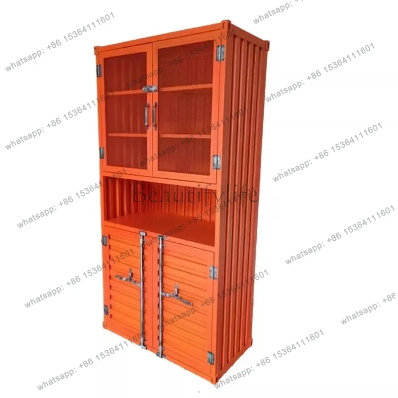 Industrial Style Container Iron Art Wine Cabinet Restaurant Bar Storage File Display Living Room Cabinet
Industrial Style Container Iron Art Wine Cabinet Restaurant Bar Storage File Display Living Room Cabinet
