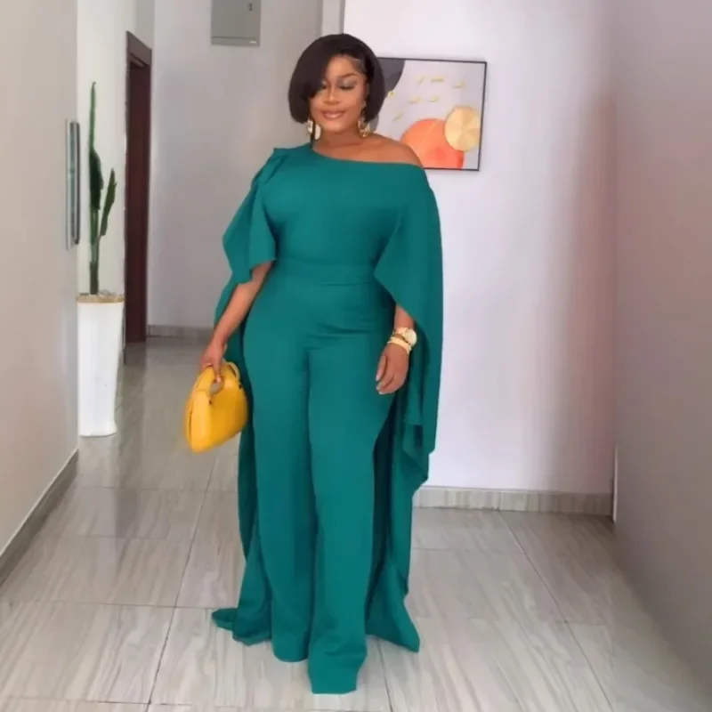 GUWU Fashion Cloak Long Sleeve O-Neck Wide Leg Long Women Jumpsuits Summer OL Party Beach Street Sexy Africa Outfit Rompers
GUWU Fashion Cloak Long Sleeve O-Neck Wide Leg Long Women Jumpsuits Summer OL Party Beach Street Sexy Africa Outfit Rompers