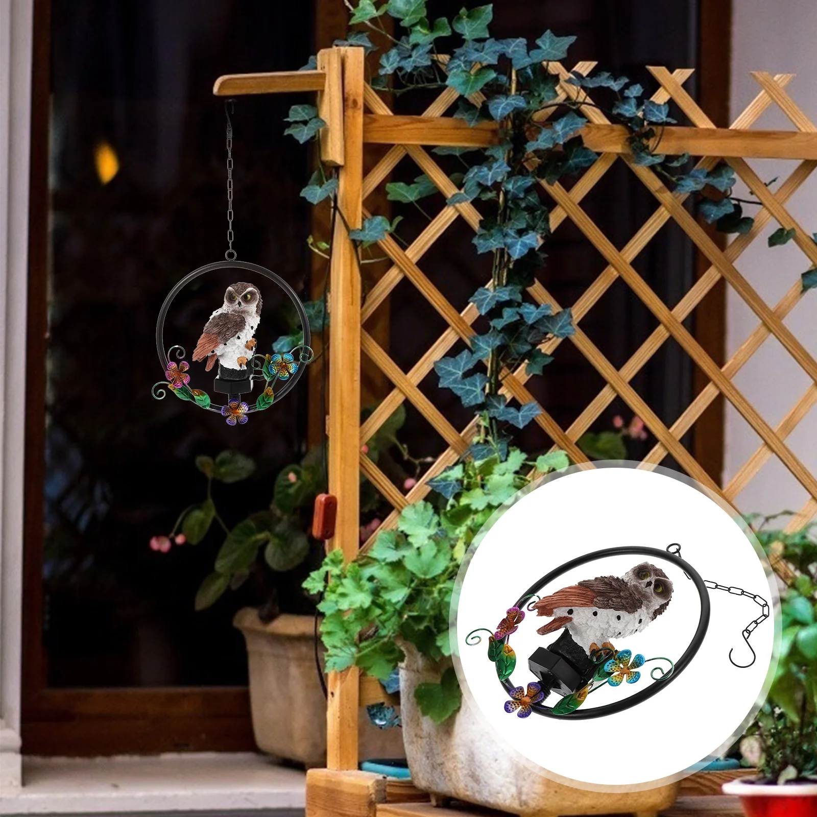 Solar Powered Owl Lantern LED Lawn Lamp Automatic Charging for Patio Yard Landscape Garden Decorative Iron Art Resin Light
Solar Powered Owl Lantern LED Lawn Lamp Automatic Charging for Patio Yard Landscape Garden Decorative Iron Art Resin Light