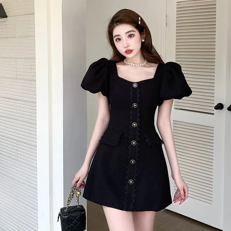 Women 2023 Summer New Sexy Vestidos Para Mujer Robe Femme Square Neck Style Bubble Sleeve High Waist Wrap Dress Trend
Women 2023 Summer New Sexy Vestidos Para Mujer Robe Femme Square Neck Style Bubble Sleeve High Waist Wrap Dress Trend