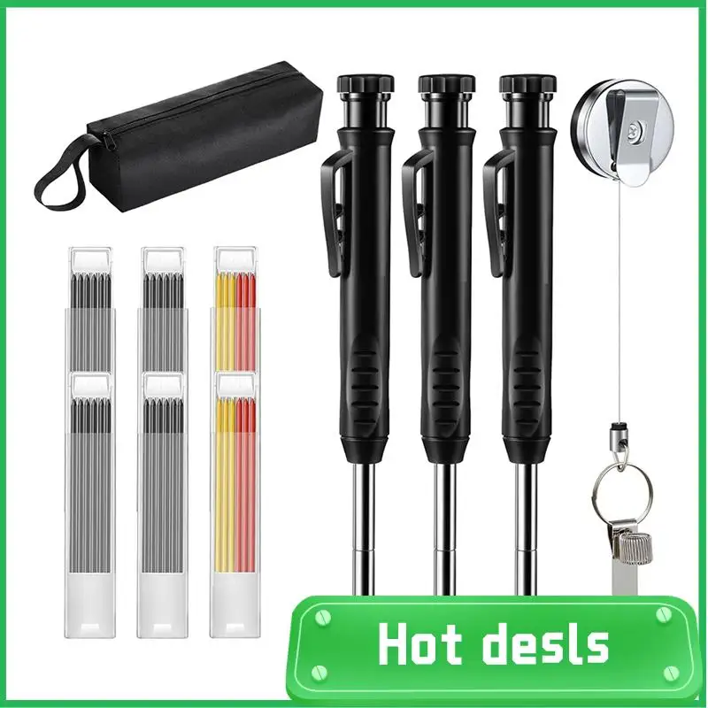 Mechanical Woodworking Pencil Set With 36 Refills And Retractable Pen Holder For Architect Woodworking With Canvas Case Durable
Mechanical Woodworking Pencil Set With 36 Refills And Retractable Pen Holder For Architect Woodworking With Canvas Case Durable