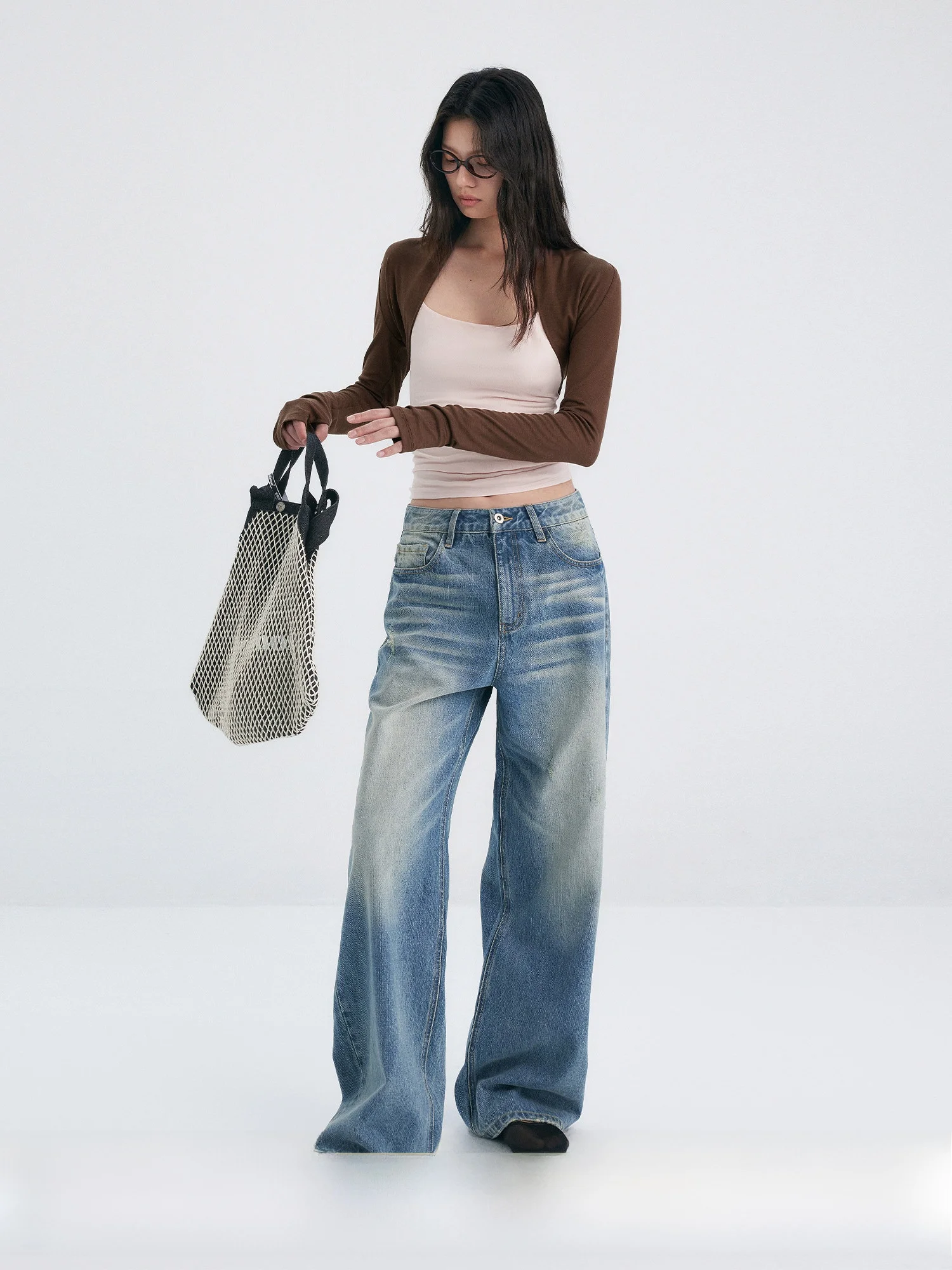 Fashionable Low Waist Straight Leg Jeans Casual Loose Wide Leg Pants Long Trousers Bymolycho Washed Denim Spring Commute
Fashionable Low Waist Straight Leg Jeans Casual Loose Wide Leg Pants Long Trousers Bymolycho Washed Denim Spring Commute