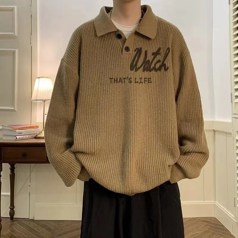 Мужской трикотажный джемпер свободного кроя с V-образным вырезом, с длинным рукавом, базовый слой, для весны и осени, повседневный, утепленный
Мужской трикотажный джемпер свободного кроя с V-образным вырезом, с длинным рукавом, базовый слой, для весны и осени, повседневный, утепленный