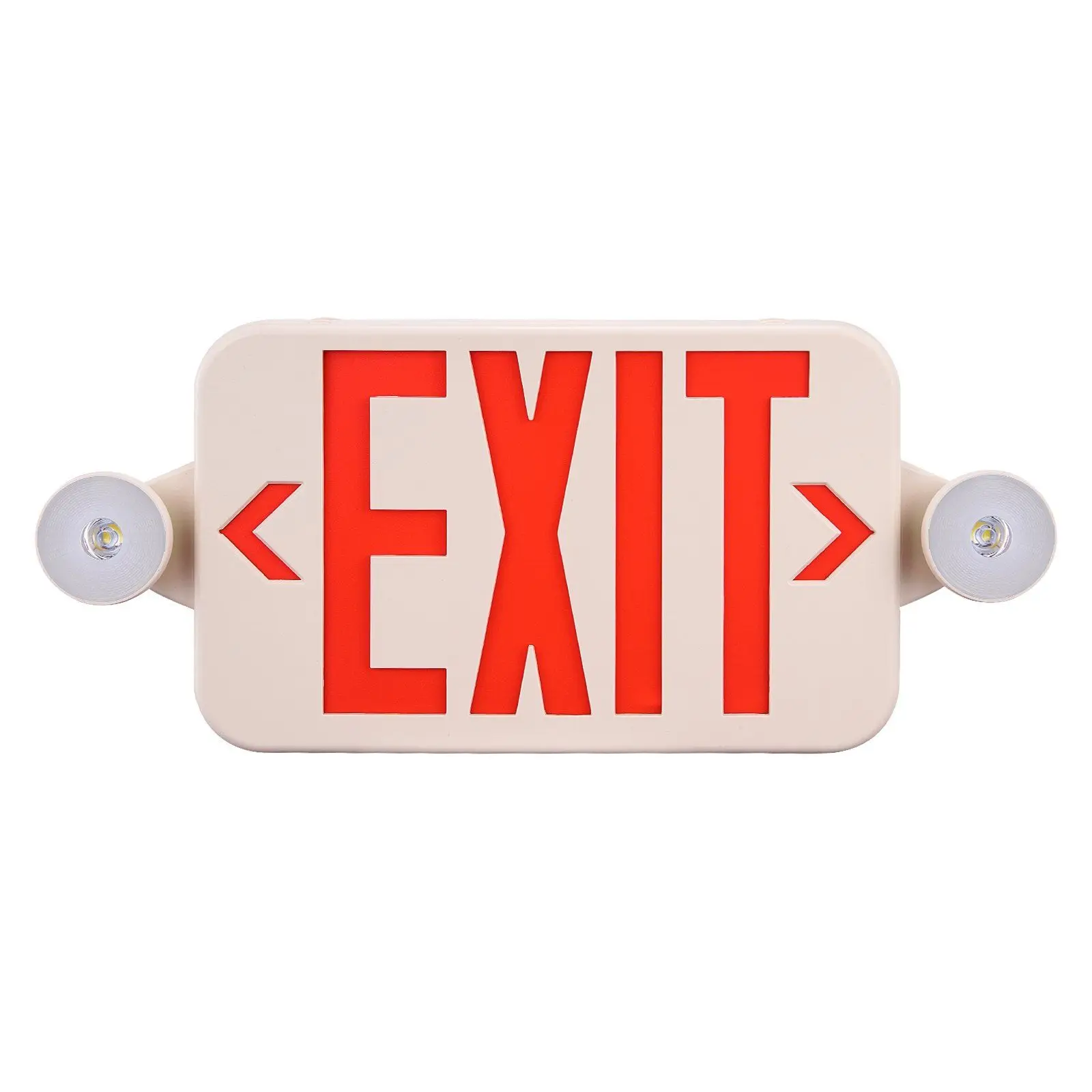LED Exit Sign with Emergency Lights, Two LED Adjustable Heads Emergency Exit Light with Battery Backup, Combo Red Letter Fire
LED Exit Sign with Emergency Lights, Two LED Adjustable Heads Emergency Exit Light with Battery Backup, Combo Red Letter Fire