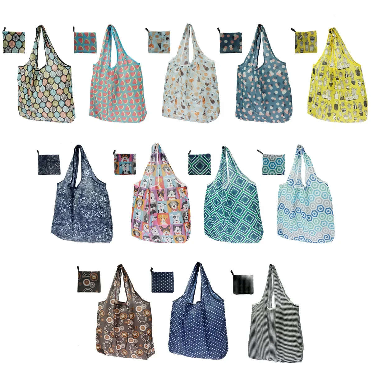 12Pcs Reusable Shopping Tote Bags Large Capacity Groceries Bags Foldable Lightweight Grocery Shopping Bags Machine Washable
12Pcs Reusable Shopping Tote Bags Large Capacity Groceries Bags Foldable Lightweight Grocery Shopping Bags Machine Washable
