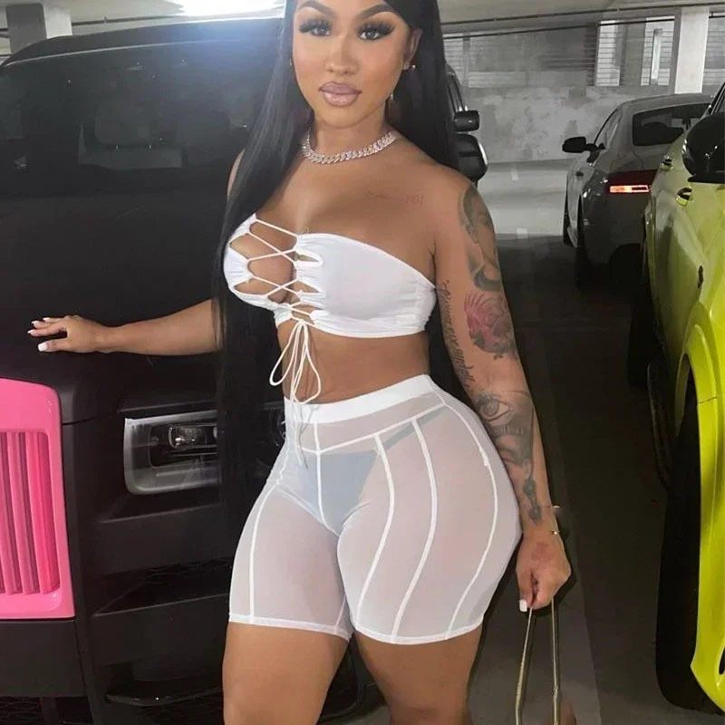 GUWU White Black Sexy See Through Mesh Shorts for Women Summer Bottoms Midi Waist Biker Shorts Leggings Clubwear Short Pants
GUWU White Black Sexy See Through Mesh Shorts for Women Summer Bottoms Midi Waist Biker Shorts Leggings Clubwear Short Pants