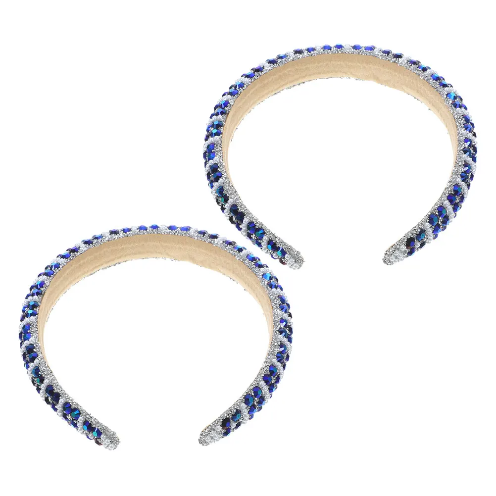 2 Pcs Jeweled Hair Hoops Headb s for Girls Women Bling Sparkle Padded Glitter Non slip Thick Beaded Baroque Rhinestone
2 Pcs Jeweled Hair Hoops Headb s for Girls Women Bling Sparkle Padded Glitter Non slip Thick Beaded Baroque Rhinestone
