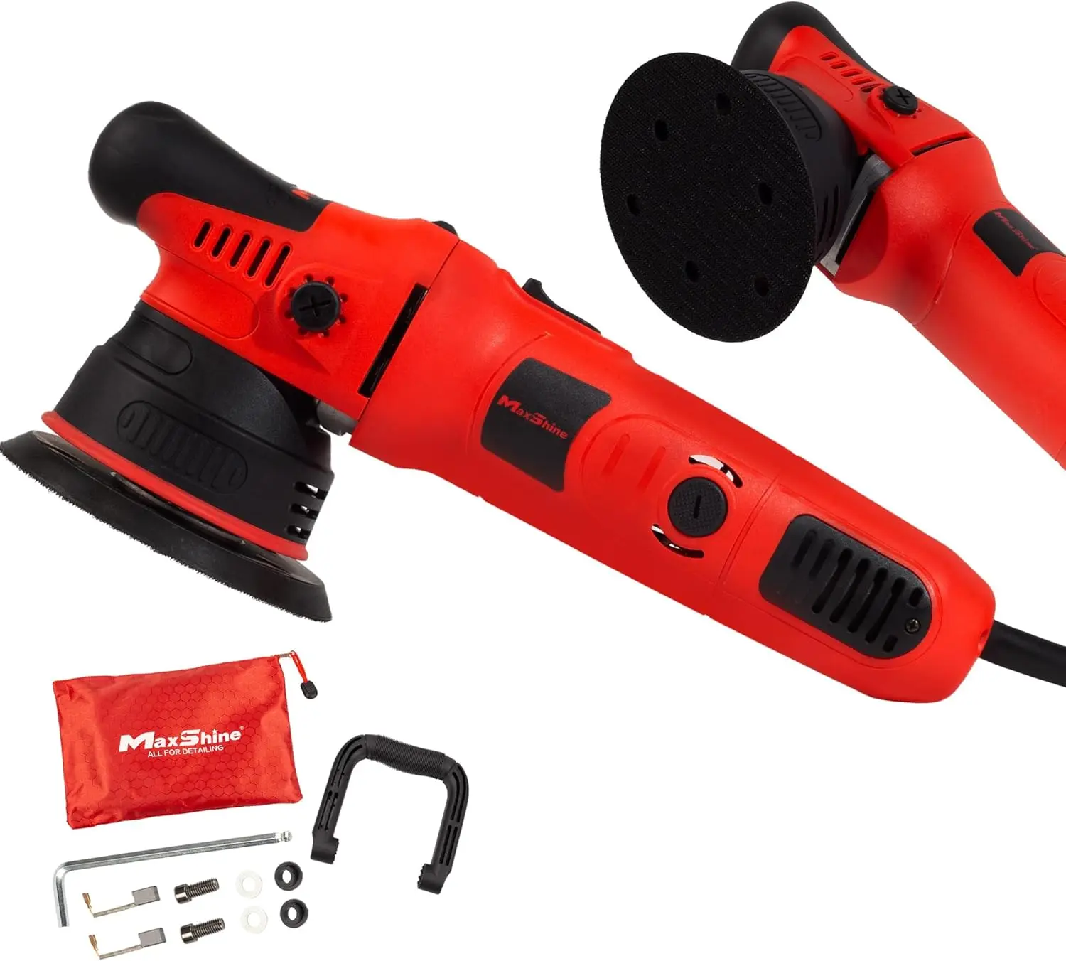 Dual Action Polisher Kit with 8mm Throw, 5” Plate, 1000W Motor for Paint Correction and Scratch Removal
Dual Action Polisher Kit with 8mm Throw, 5” Plate, 1000W Motor for Paint Correction and Scratch Removal