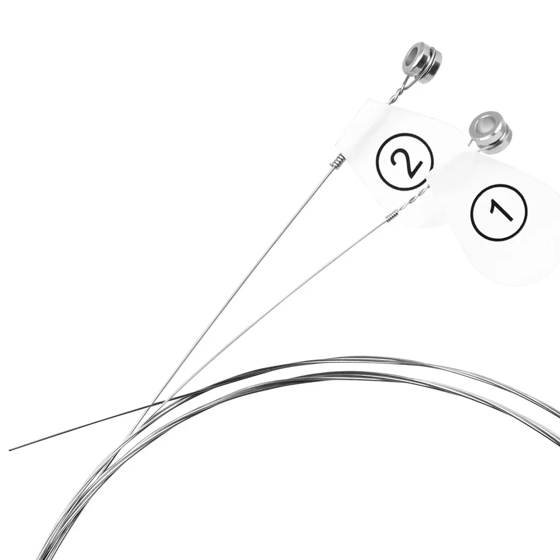 Clear And Responsive Electric Guitar Strings Nickel Wound Strong Penetration Long Service Life Silver Color 6 PCS
Clear And Responsive Electric Guitar Strings Nickel Wound Strong Penetration Long Service Life Silver Color 6 PCS