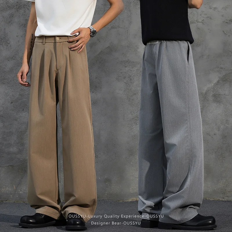 2026 Men's Summer Baggy Wide Leg Dress Pants Anti-Wrinkle Casual Pants High Waist Straight Fit Business Slacks Suit Trousers Man
2026 Men's Summer Baggy Wide Leg Dress Pants Anti-Wrinkle Casual Pants High Waist Straight Fit Business Slacks Suit Trousers Man