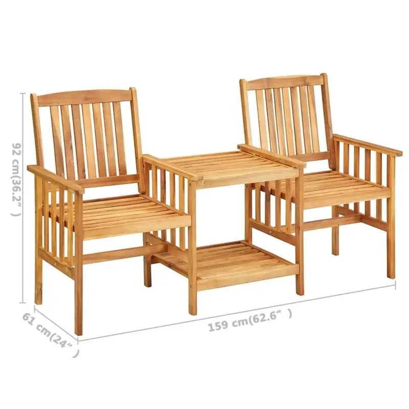 Bistro Set Cream (Cushion), Natural Wood
Bistro Set Cream (Cushion), Natural Wood