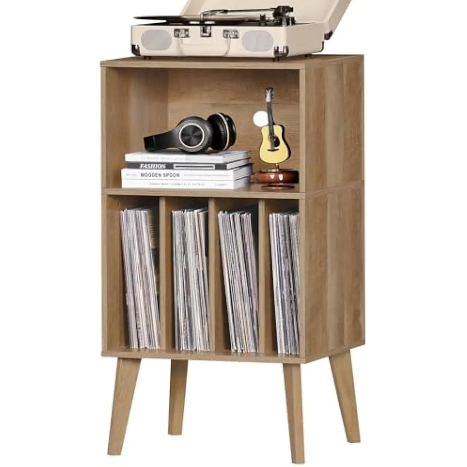 Record Player Stand, Oak Turntable Stand Holds up to 160 Albums, Mid-Century Vinyl Storage Cabinet Table with Solid Wood Legs,
Record Player Stand, Oak Turntable Stand Holds up to 160 Albums, Mid-Century Vinyl Storage Cabinet Table with Solid Wood Legs,
