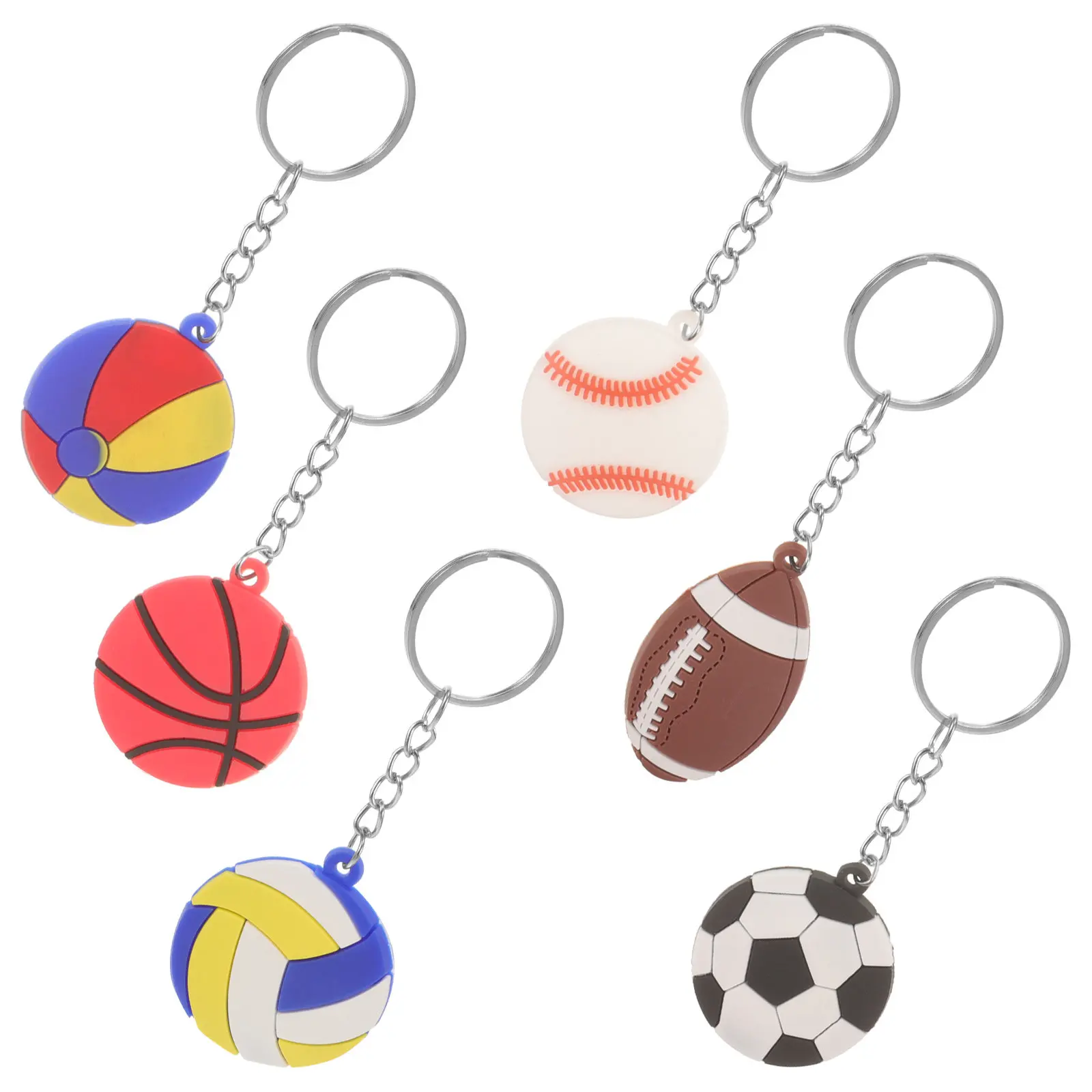 6Pcs Adorable Sports Ball Keychains Portable Compact Keychain for Boys Girls Bags Backpacks Cars Keys Birthday Gifts Decorative
6Pcs Adorable Sports Ball Keychains Portable Compact Keychain for Boys Girls Bags Backpacks Cars Keys Birthday Gifts Decorative