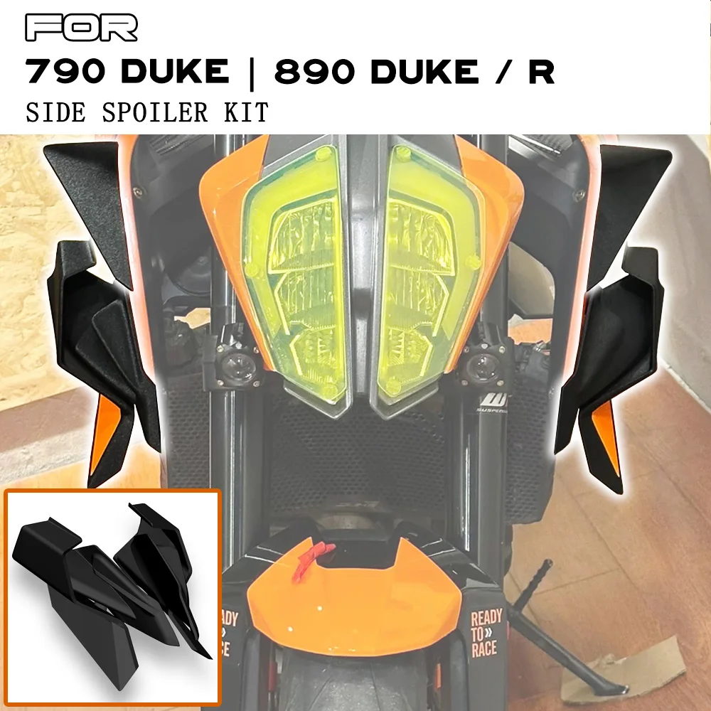 For 790 DUKE / 890 DUKE 890DUKE R Motorcycle Alerons Laterals Naked Side Spoiler Winglet Aerodynamic Wing Winglet Front Spoiler
For 790 DUKE / 890 DUKE 890DUKE R Motorcycle Alerons Laterals Naked Side Spoiler Winglet Aerodynamic Wing Winglet Front Spoiler