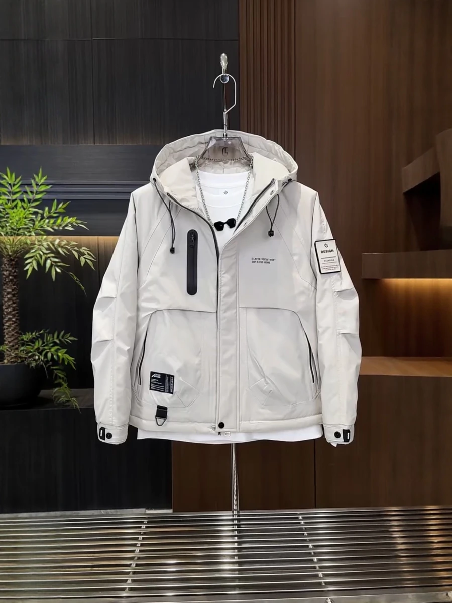 Faionable Hooded Casual Jaet Men's Outdoor Workwear Sle Cotton Jaet Stand Fit Pure Color Zipper Closure Regular Le...
Faionable Hooded Casual Jaet Men's Outdoor Workwear Sle Cotton Jaet Stand Fit Pure Color Zipper Closure Regular Le...