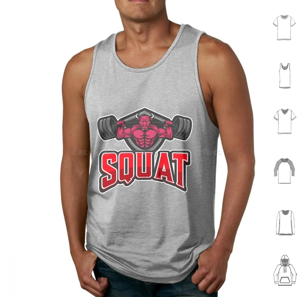 Squat Bull Tank Tops Vest Sleeveless Lifting Fitness Gym Workout Bodybuilding Exercise Motivation Muscle Training Funny
Squat Bull Tank Tops Vest Sleeveless Lifting Fitness Gym Workout Bodybuilding Exercise Motivation Muscle Training Funny
