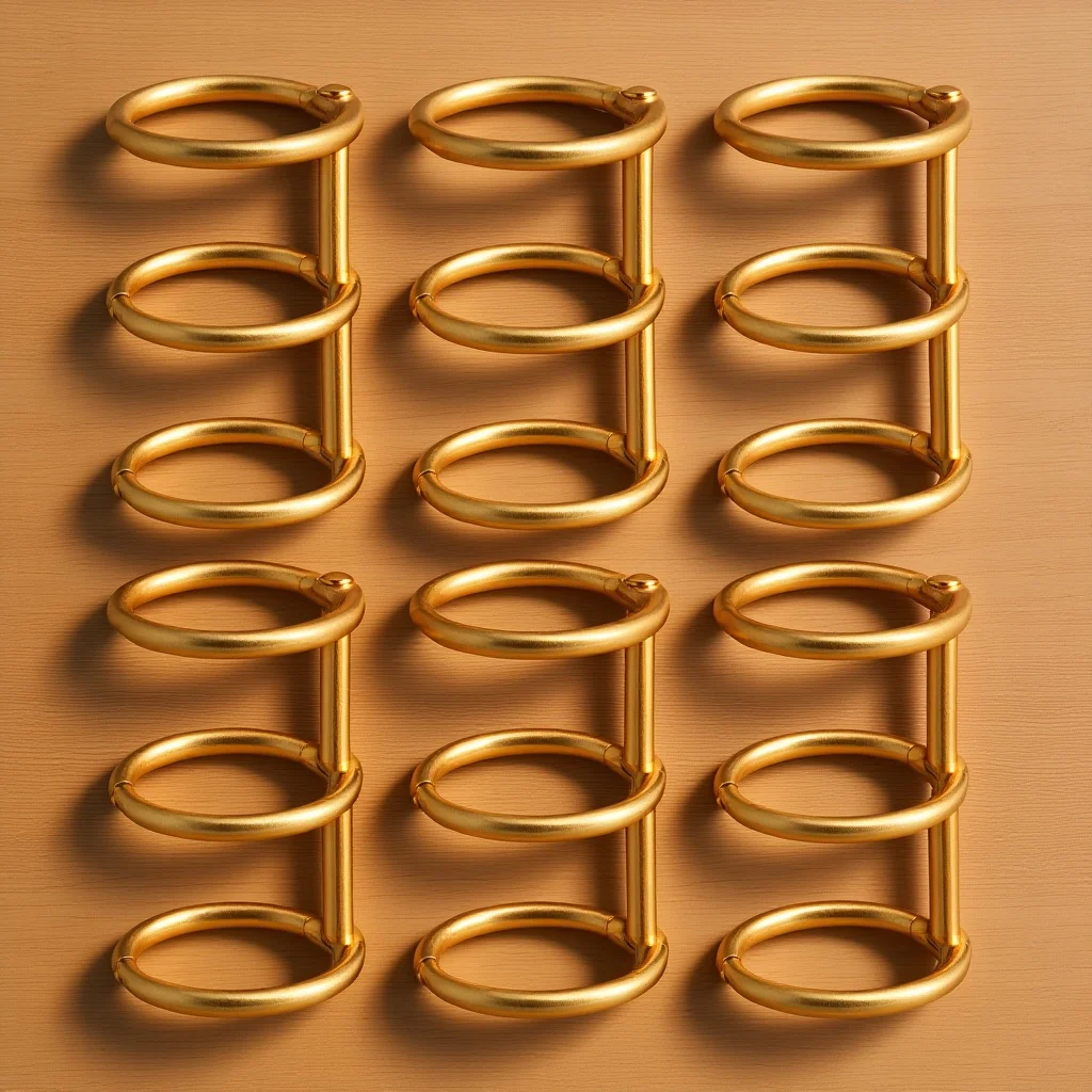 6Pcs Binding Coils Set Reusable Loose Leaf Ring for Quick Document Assembly Disassembly Office Stationery Loose Leaf Ring
6Pcs Binding Coils Set Reusable Loose Leaf Ring for Quick Document Assembly Disassembly Office Stationery Loose Leaf Ring