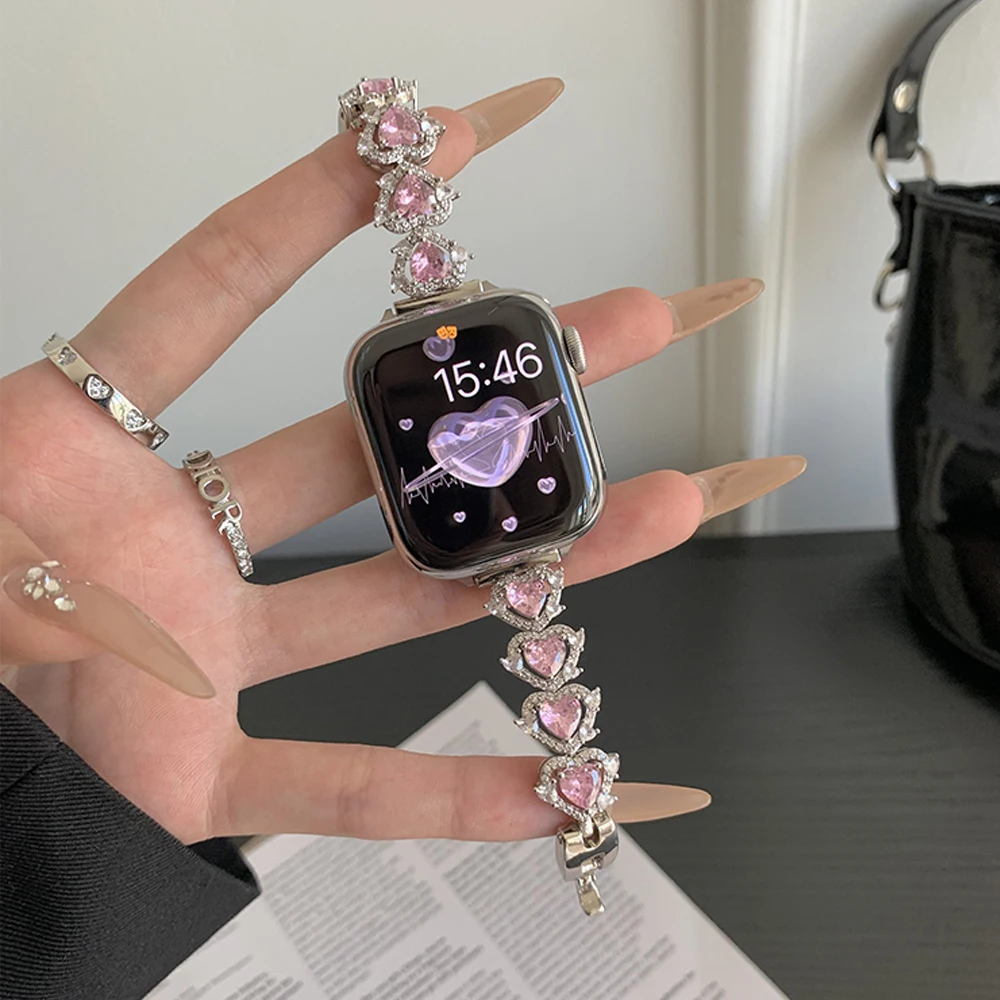 Luxury Stainless Steel Strap for Apple Watch 10 42mm 46mm Ultra 49mm Diamond Women Bracelet For IWatch 9 8 7 6 5 44 40mm 41 45mm
Luxury Stainless Steel Strap for Apple Watch 10 42mm 46mm Ultra 49mm Diamond Women Bracelet For IWatch 9 8 7 6 5 44 40mm 41 45mm
