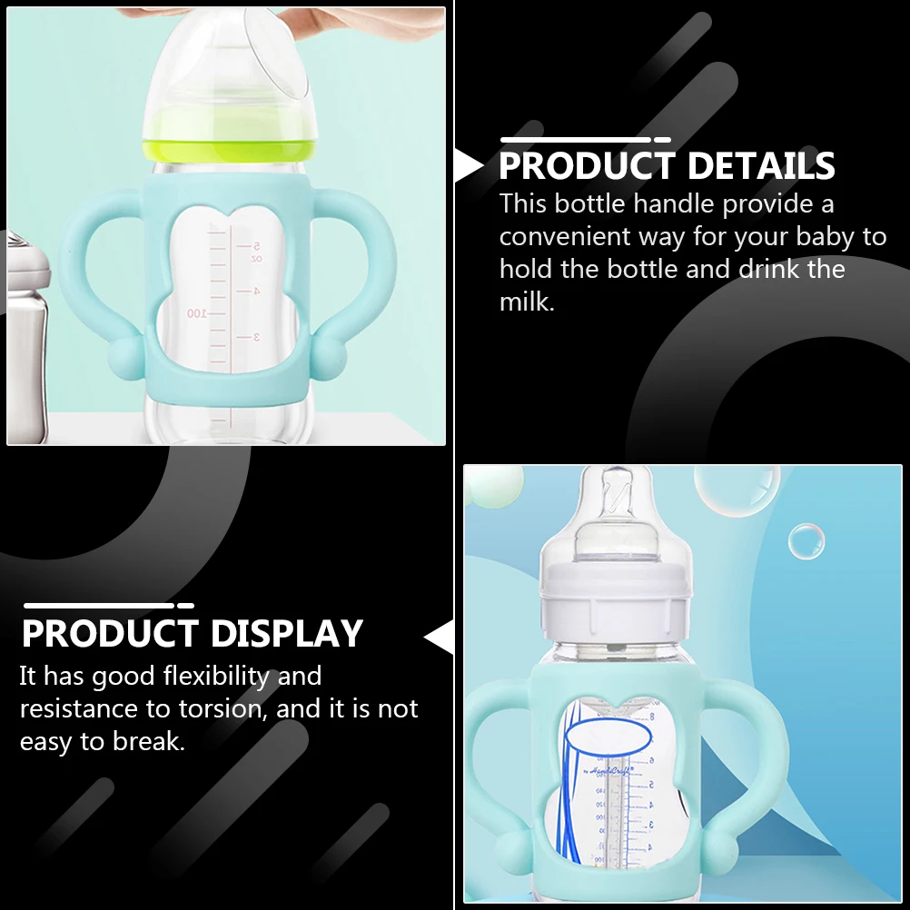 4 Pcs Silicone Handle Handles for Bottle Baby Bottles Infant Milk Wide-neck Milking Feeding
4 Pcs Silicone Handle Handles for Bottle Baby Bottles Infant Milk Wide-neck Milking Feeding