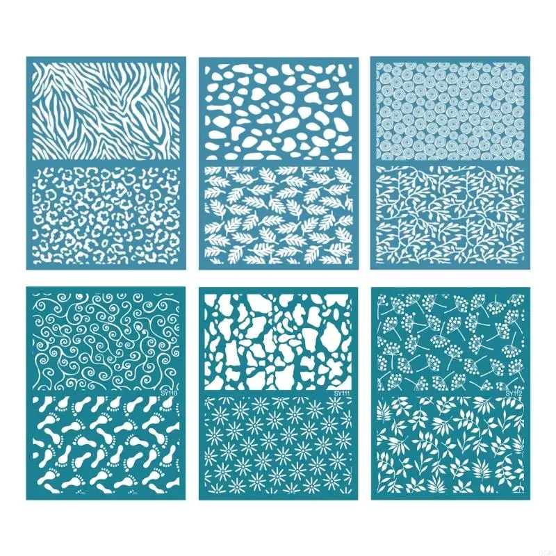 Silkscreen Stencils Self-Adhesive Silk Screen Print Stencils Jewelry Making Tool Q5WC
Silkscreen Stencils Self-Adhesive Silk Screen Print Stencils Jewelry Making Tool Q5WC