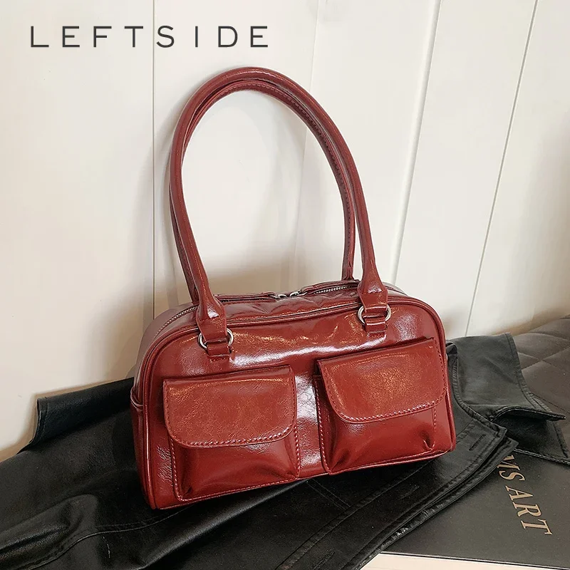 LEFTSIDE Small PU Leather Double Pockets Shoulder Bags For Women 2024 Winter Y2K Korean Fashion Female Crossbody Bag Handbags
LEFTSIDE Small PU Leather Double Pockets Shoulder Bags For Women 2024 Winter Y2K Korean Fashion Female Crossbody Bag Handbags