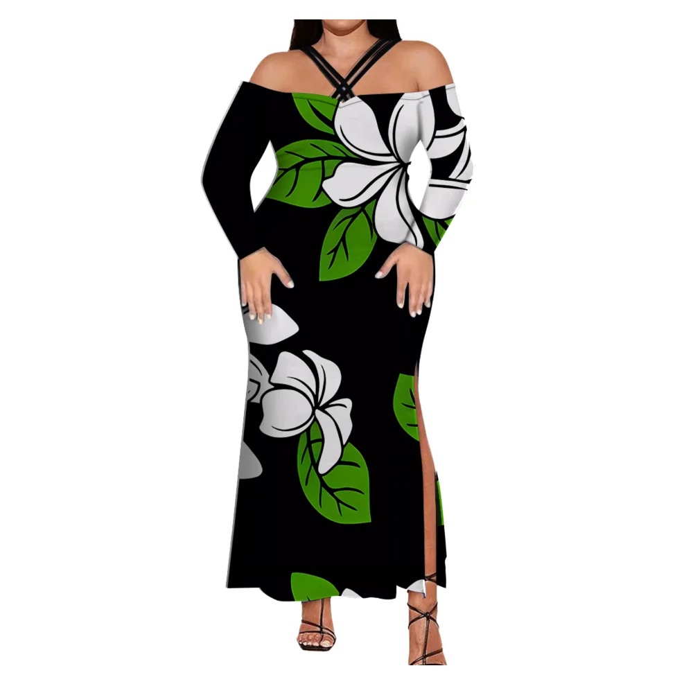 Polynesian Island Style Women'S Elegant One-Shoulder Halter Dress, Fashionable Tight Long Dress Plus-Size Clothing
Polynesian Island Style Women'S Elegant One-Shoulder Halter Dress, Fashionable Tight Long Dress Plus-Size Clothing