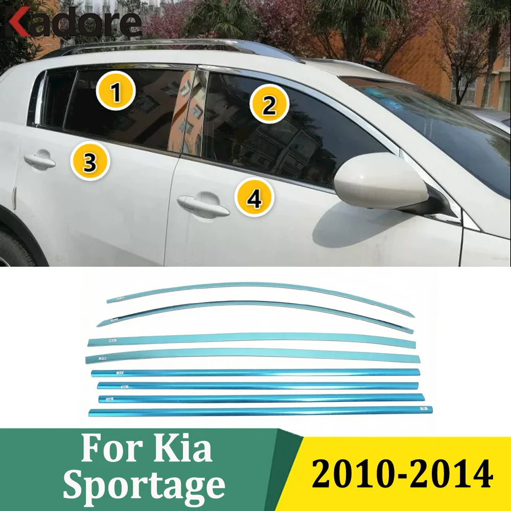 For Kia Sportage 2010 2011 2012 2013 2014 Stainless Steel Window Molding Cover Trim Garnish Guard Exterior Car Accessories
For Kia Sportage 2010 2011 2012 2013 2014 Stainless Steel Window Molding Cover Trim Garnish Guard Exterior Car Accessories