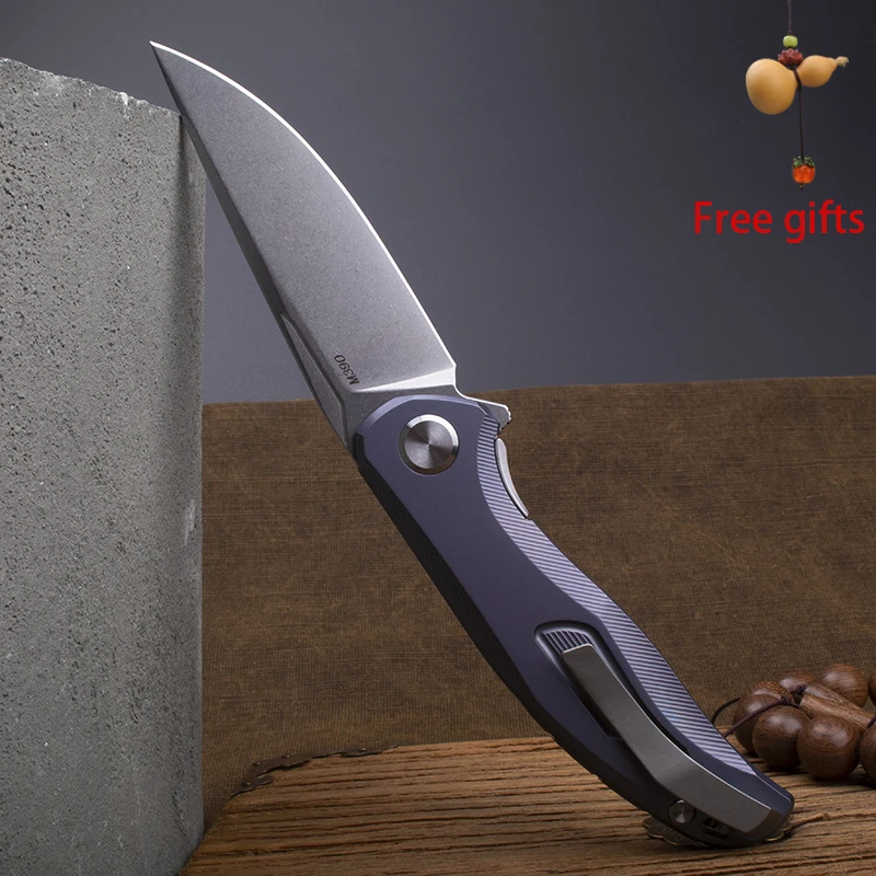 2025 New M390 Steel Blade Blue Titanium Handle Folding Pocket Knife - Outdoor Camping Fishing EDC Tactical Survival Tool Gift fo
2025 New M390 Steel Blade Blue Titanium Handle Folding Pocket Knife - Outdoor Camping Fishing EDC Tactical Survival Tool Gift fo
