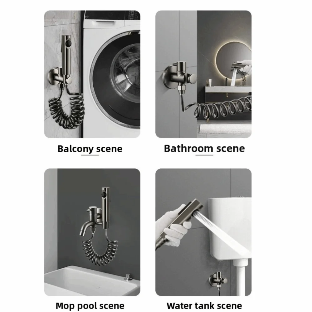 Water-saving Handheld Bidet Sprayer Set High Pressure Adjustable Toilet Douche Easy To Install Non-leakage Hand Bidet Faucet
Water-saving Handheld Bidet Sprayer Set High Pressure Adjustable Toilet Douche Easy To Install Non-leakage Hand Bidet Faucet
