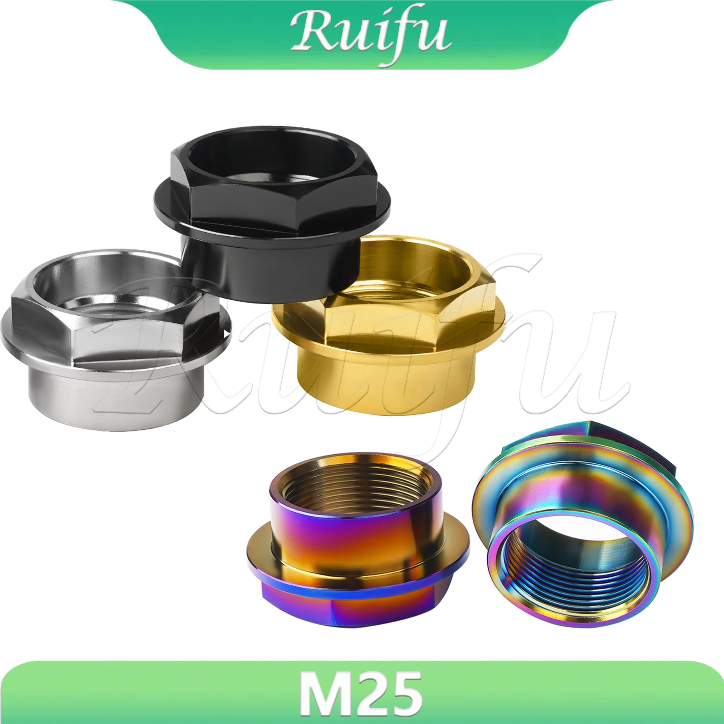 Ruifu Titanium Bolt Titanium Flange Nuts M25 x Pitch1.25mm Front Wheel Axle Nut for Motorcycle DUCATI
Ruifu Titanium Bolt Titanium Flange Nuts M25 x Pitch1.25mm Front Wheel Axle Nut for Motorcycle DUCATI