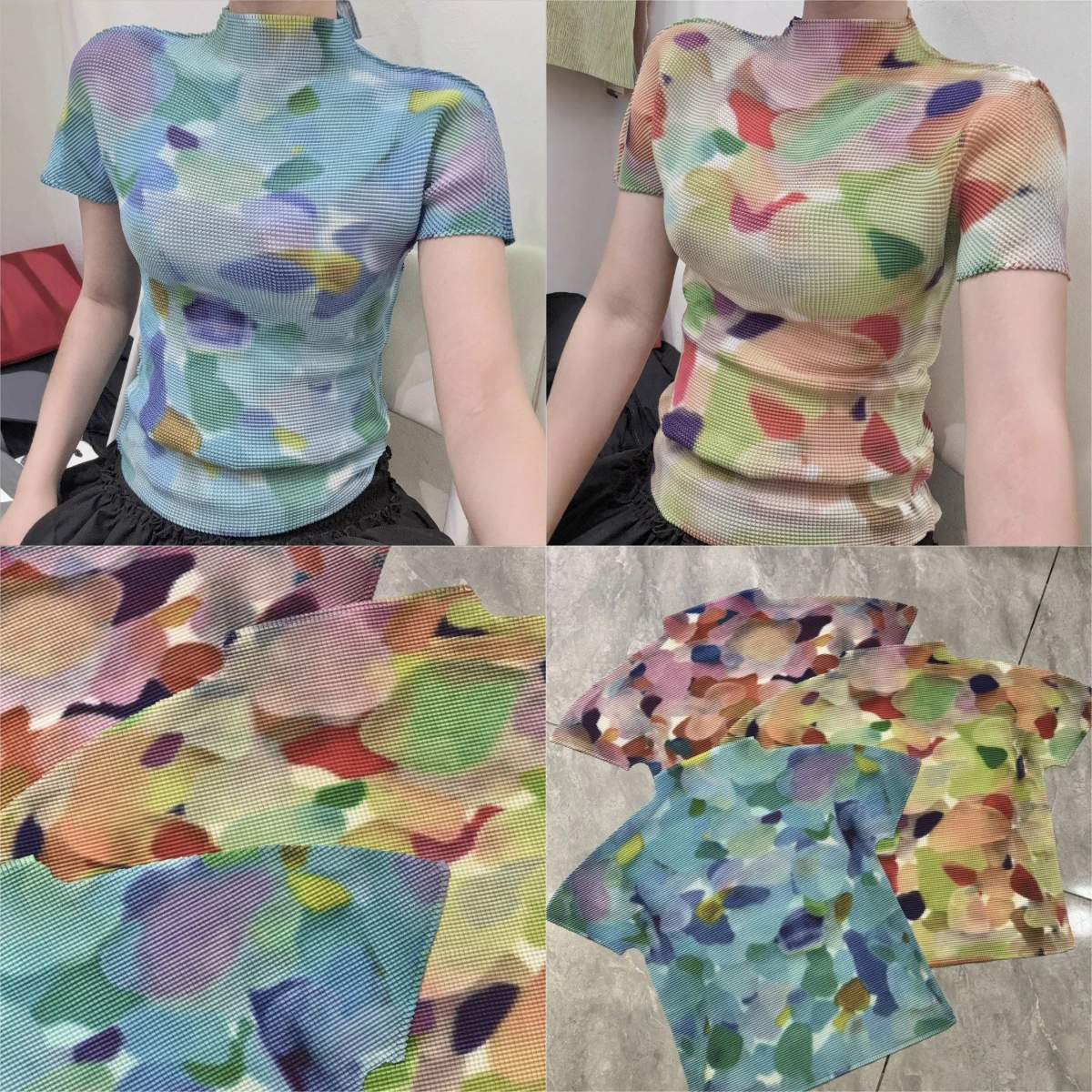 Плиссированная футболка Miyake, лето 2025 г., плиссированный топ, модный дизайн, удобный пуловер с полуводолазкой и принтом Halo, удобная легкая в уходе
Плиссированная футболка Miyake, лето 2025 г., плиссированный топ, модный дизайн, удобный пуловер с полуводолазкой и принтом Halo, удобная легкая в уходе