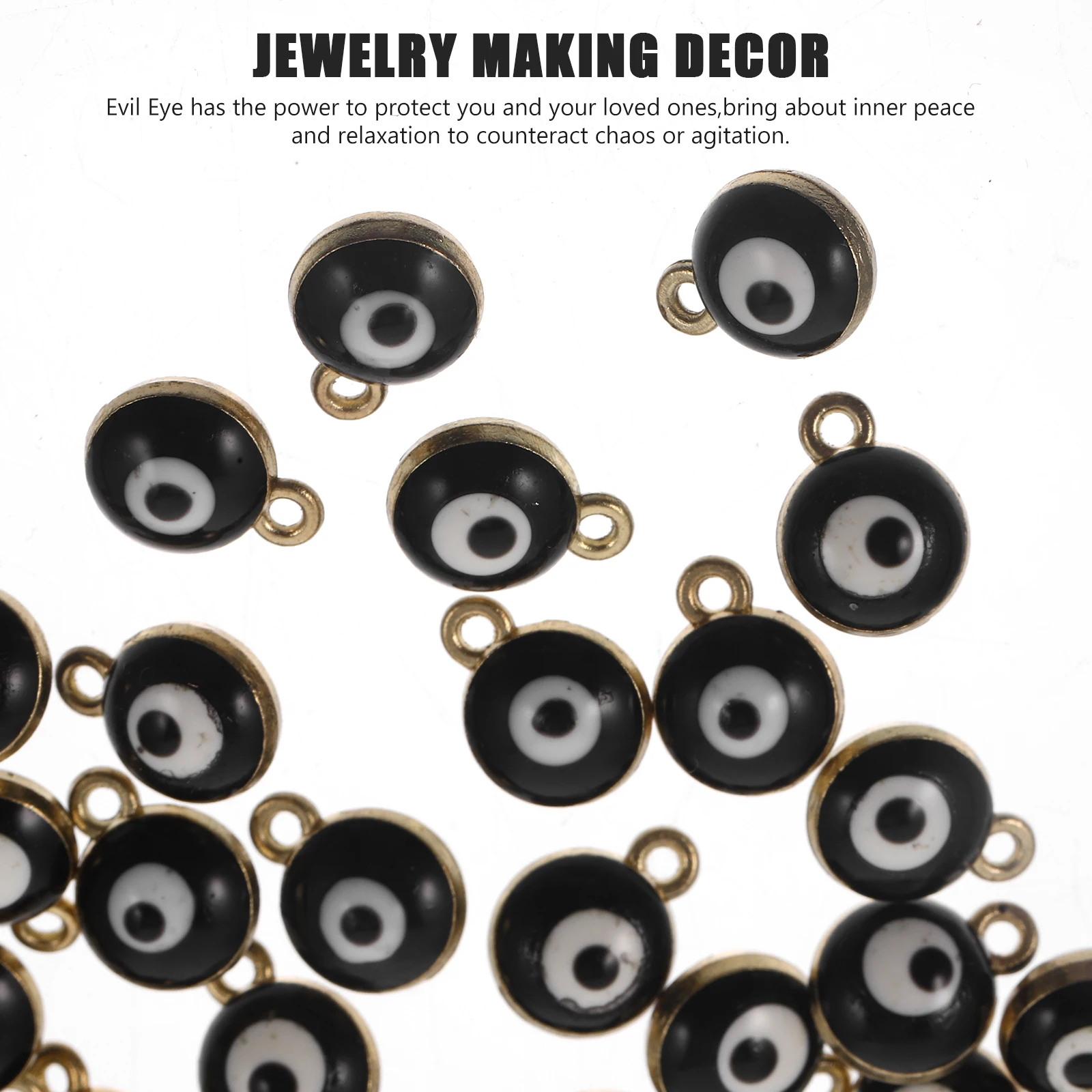 40 Pcs Evil Eye Pendant DIY Charms Material for Jewelry Making Hanging Necklace Letter Man
40 Pcs Evil Eye Pendant DIY Charms Material for Jewelry Making Hanging Necklace Letter Man