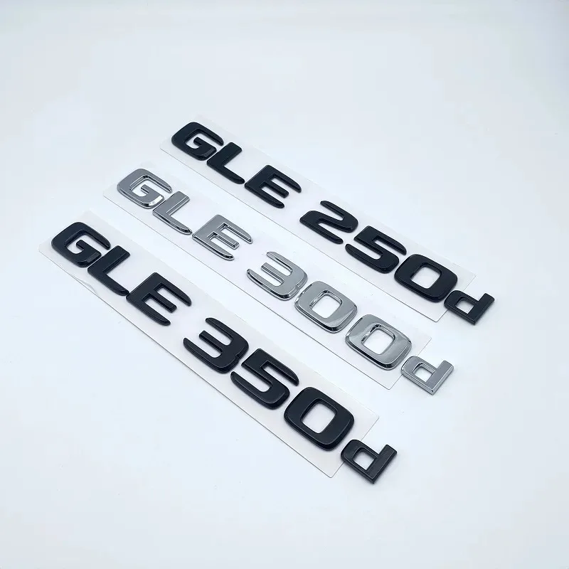 3D ABS Letters Emblem Badge for Mercedes-Benz GLE250d GLE300d GLE350d GLE400 GLE450 4Matic Car Styling Trunk Nameplate Sticker
3D ABS Letters Emblem Badge for Mercedes-Benz GLE250d GLE300d GLE350d GLE400 GLE450 4Matic Car Styling Trunk Nameplate Sticker