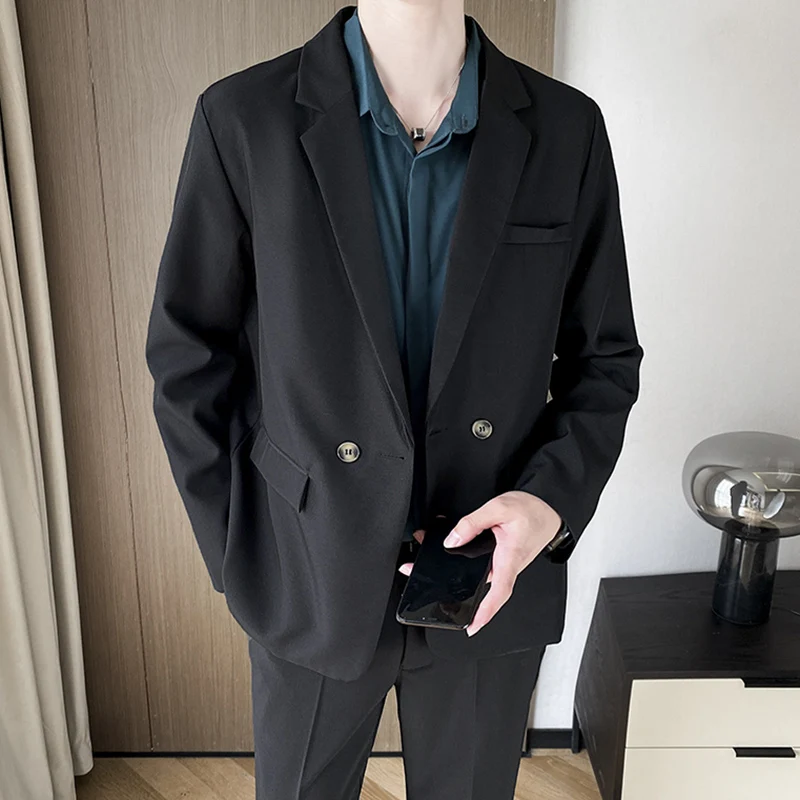 New Casual Solid Color Suit Jackets Mens Blazer Autumn Vintage Button-up Turn-down Collar Coats Men Clothing Fashion Outerwear
New Casual Solid Color Suit Jackets Mens Blazer Autumn Vintage Button-up Turn-down Collar Coats Men Clothing Fashion Outerwear