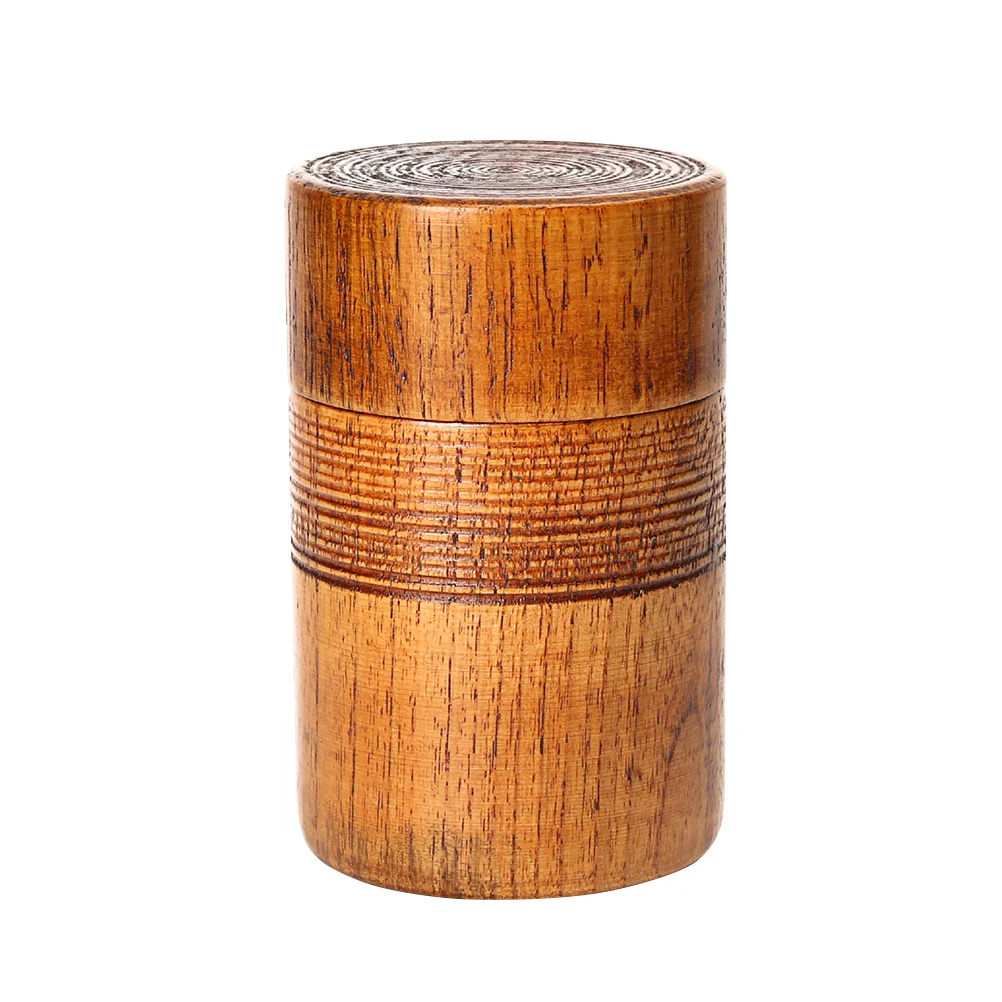 1pc Classical Wooden Sealing Container Tea Drum Sealed Can Chinese Style Round Shape for Home (Brown)
1pc Classical Wooden Sealing Container Tea Drum Sealed Can Chinese Style Round Shape for Home (Brown)