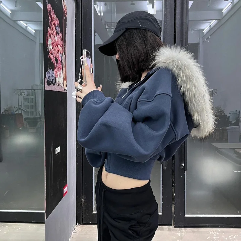 Толстовки женские осенне-зимние с искусственным воротником на молнии, облегающие короткие пальто Harajuku, ретро Y2k, эстетичная толстовка с длинными рукавами
Толстовки женские осенне-зимние с искусственным воротником на молнии, облегающие короткие пальто Harajuku, ретро Y2k, эстетичная толстовка с длинными рукавами