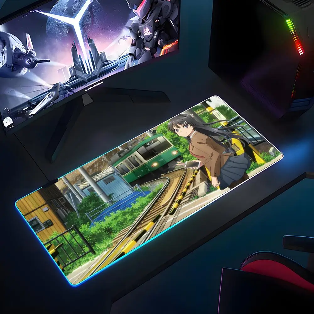 Sakurajima Mai аниме коврик для мыши RGB резиновый противоскользящий коврик для клавиатуры 40x90 см коврик для мыши игровые аксессуары XXL офисный компьютерный коврик
Sakurajima Mai аниме коврик для мыши RGB резиновый противоскользящий коврик для клавиатуры 40x90 см коврик для мыши игровые аксессуары XXL офисный компьютерный коврик