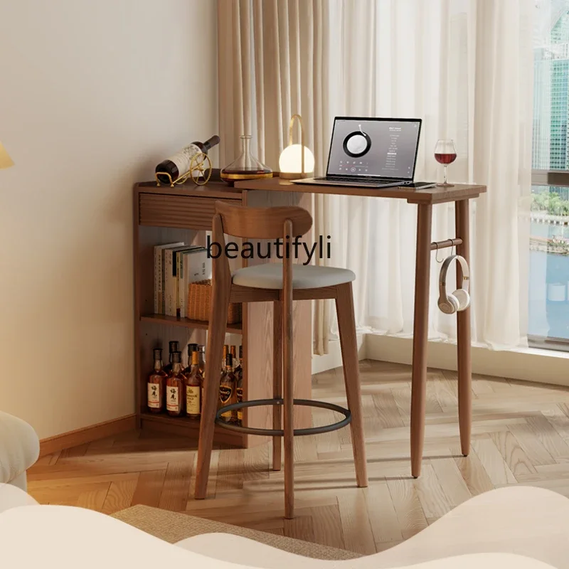 Retractable Bar Counter Small Apartment Open Living Room High Leg Balcony Leisure
Retractable Bar Counter Small Apartment Open Living Room High Leg Balcony Leisure