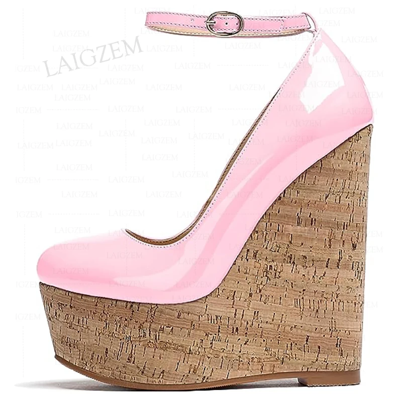 BERZIMER Women Pumps Platform Wedges Round Toe Sandals Ankle Strap Ladies Height Increase Lady Shoes Woman Large Size 41 45 52
BERZIMER Women Pumps Platform Wedges Round Toe Sandals Ankle Strap Ladies Height Increase Lady Shoes Woman Large Size 41 45 52