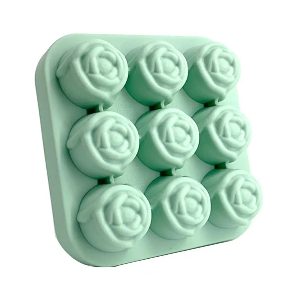 Rose Flower S Reusable Ice Cube Mold 9-Cavity Easy Clean Square Mold for Chocolate Candy Flexible Non-Stick Baking Pan
Rose Flower S Reusable Ice Cube Mold 9-Cavity Easy Clean Square Mold for Chocolate Candy Flexible Non-Stick Baking Pan