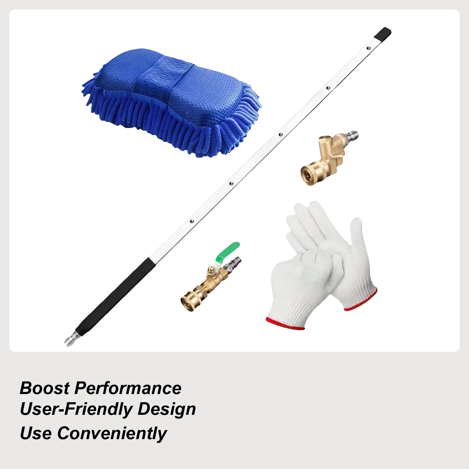 Cleaning Wand Tool For Radiator High-Pressure Wand 24in Washing Tool With Nozzle Tips And Quick Couplers Flush Rod For Car Truck
Cleaning Wand Tool For Radiator High-Pressure Wand 24in Washing Tool With Nozzle Tips And Quick Couplers Flush Rod For Car Truck