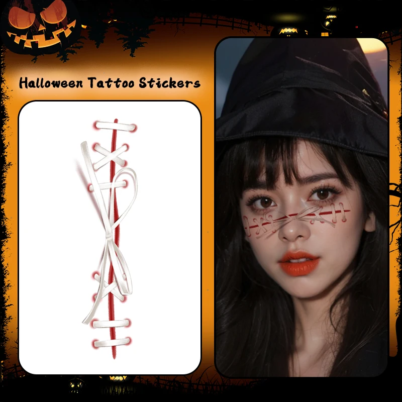 1Pc Halloween Cartoon Temporary Tattoo Sticker, Long-lasting and Waterproof, Realistic Face Fake Tattoos for Man and Women.
1Pc Halloween Cartoon Temporary Tattoo Sticker, Long-lasting and Waterproof, Realistic Face Fake Tattoos for Man and Women.