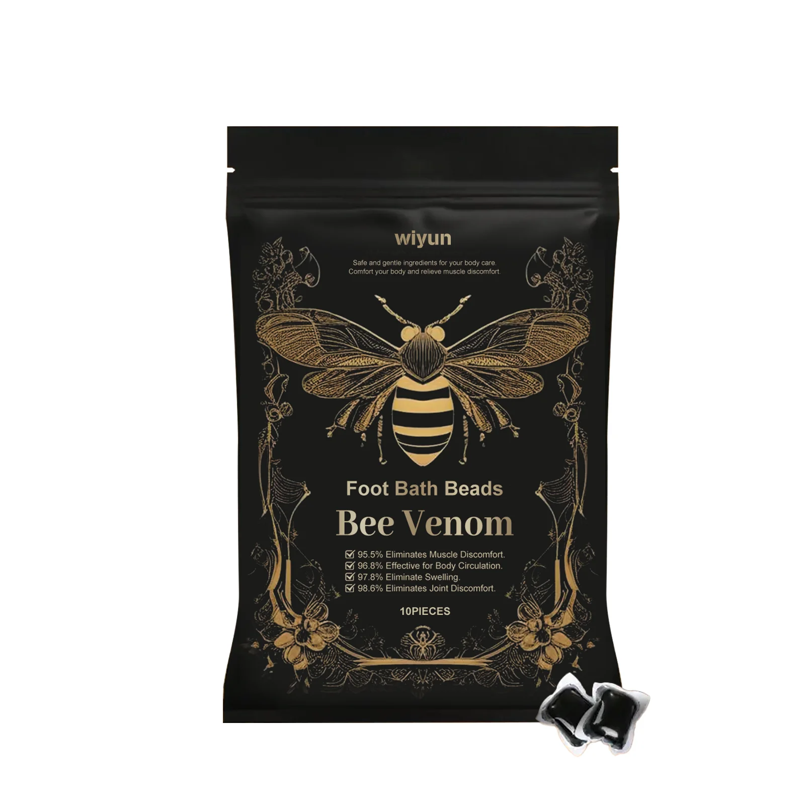 Wiyun Bee Venom бусины для ванны для ног снимают дискомфорт, укрепляющие и успокаивающие бусины для ног, легкие бусины для ванны для ног, 1 шт.
Wiyun Bee Venom бусины для ванны для ног снимают дискомфорт, укрепляющие и успокаивающие бусины для ног, легкие бусины для ванны для ног, 1 шт.
