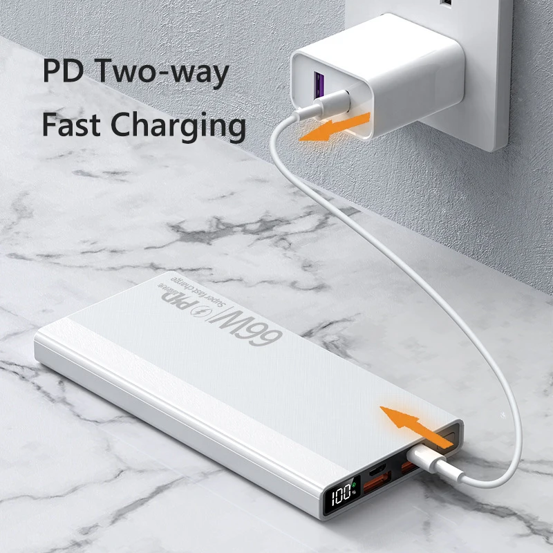 66W Fast Charging Power Bank 30000mAh High Capacity Powerbank External Battery for iPhone Samsung Xiaomi Huawei Portable Charger
66W Fast Charging Power Bank 30000mAh High Capacity Powerbank External Battery for iPhone Samsung Xiaomi Huawei Portable Charger