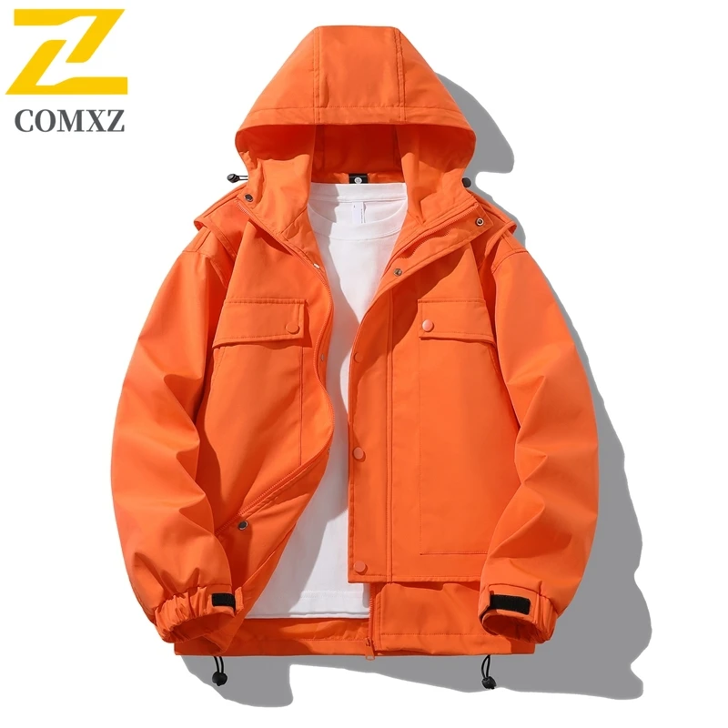 Куртка для пар, весна-осень, новая сложенная одежда, искусственная ветрозащитная водонепроницаемая куртка из двух предметов с капюшоном, модное пальто на молнии для улицы
Куртка для пар, весна-осень, новая сложенная одежда, искусственная ветрозащитная водонепроницаемая куртка из двух предметов с капюшоном, модное пальто на молнии для улицы