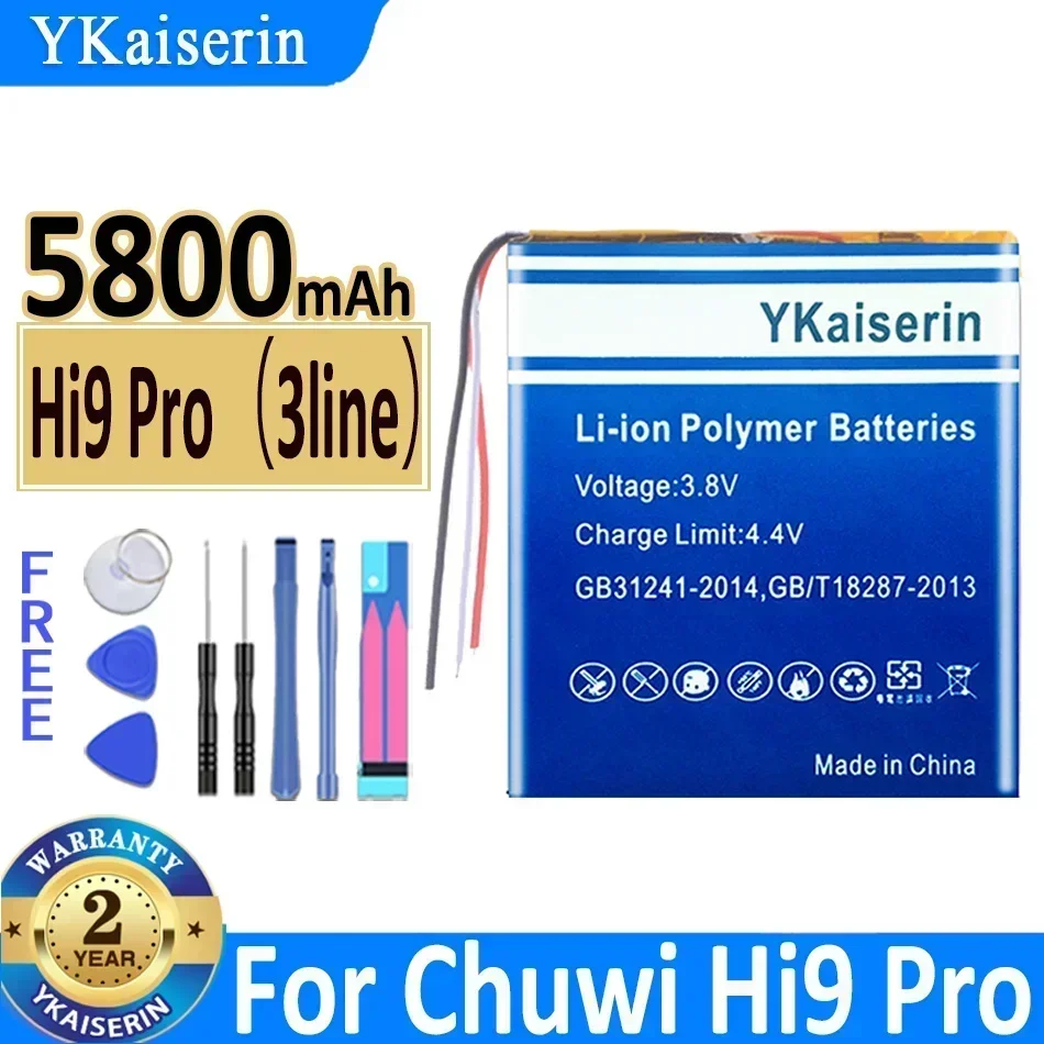 YKaiserin 3 Line 35100105 5800mAh (polymer Lithium Ion Battery) Tablet Pc for Chuwi Hi9 Pro High Quality Batteries Track Code
YKaiserin 3 Line 35100105 5800mAh (polymer Lithium Ion Battery) Tablet Pc for Chuwi Hi9 Pro High Quality Batteries Track Code