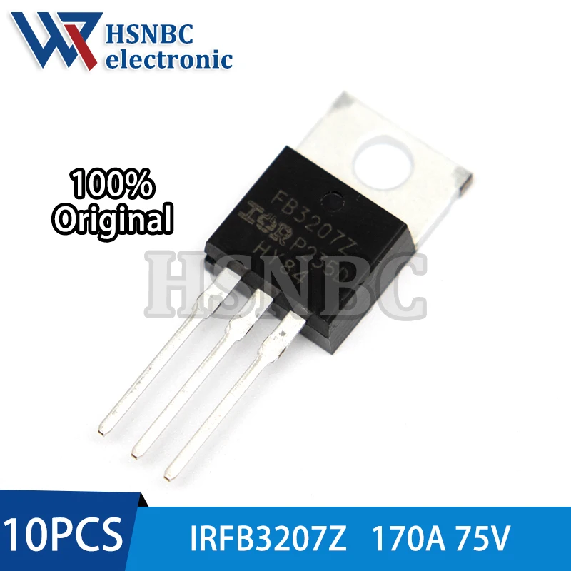 10PCS IRFB3207Z IRFB3207ZPBF FB3207Z IRFB3207 TO-220 170A 75V N-channel Power MOSFET Transistor 100% New Original
10PCS IRFB3207Z IRFB3207ZPBF FB3207Z IRFB3207 TO-220 170A 75V N-channel Power MOSFET Transistor 100% New Original