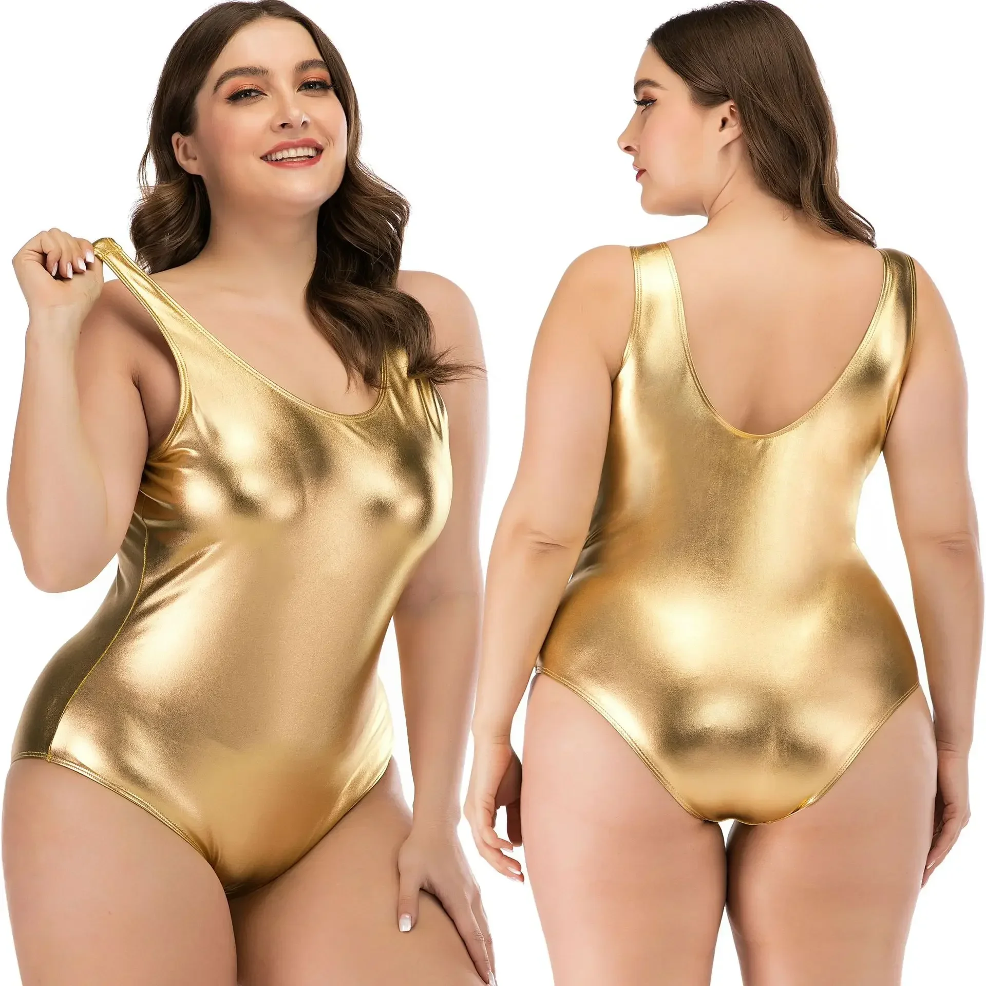 New Hot Sale Of The Season Gold Size Large Slimming One-Piece Swimwear Triangle Backless Women's Swimsuit Popular Internet Model
New Hot Sale Of The Season Gold Size Large Slimming One-Piece Swimwear Triangle Backless Women's Swimsuit Popular Internet Model