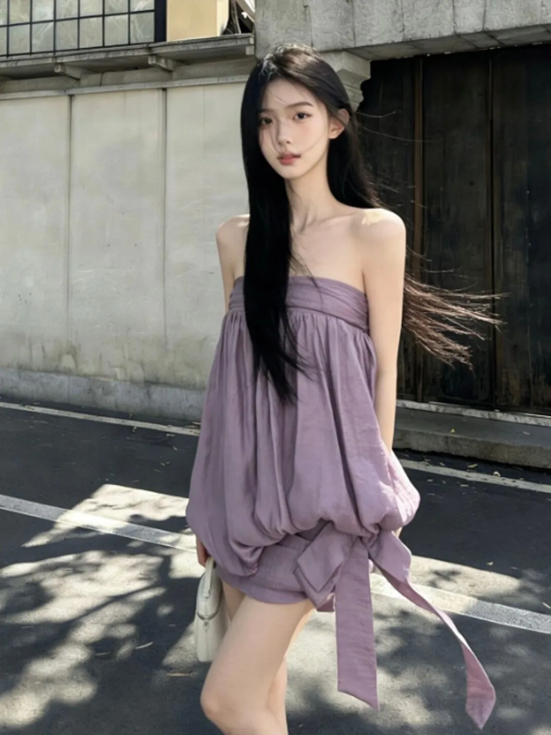 Rich Girl Style One Shoulder Bustle Short Skirt Dress Summer Design Sensual Cotton High Waist Short Dress for Women
Rich Girl Style One Shoulder Bustle Short Skirt Dress Summer Design Sensual Cotton High Waist Short Dress for Women